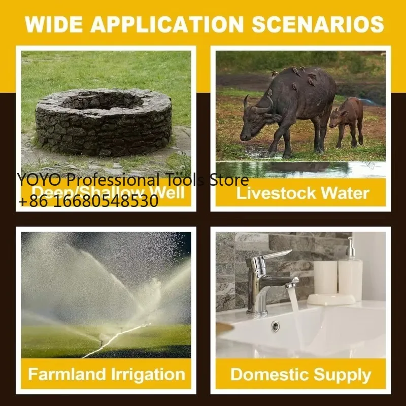 L2sSolar Energy System Solar Panel Deep Well Submersible Water Pump for Agriculture