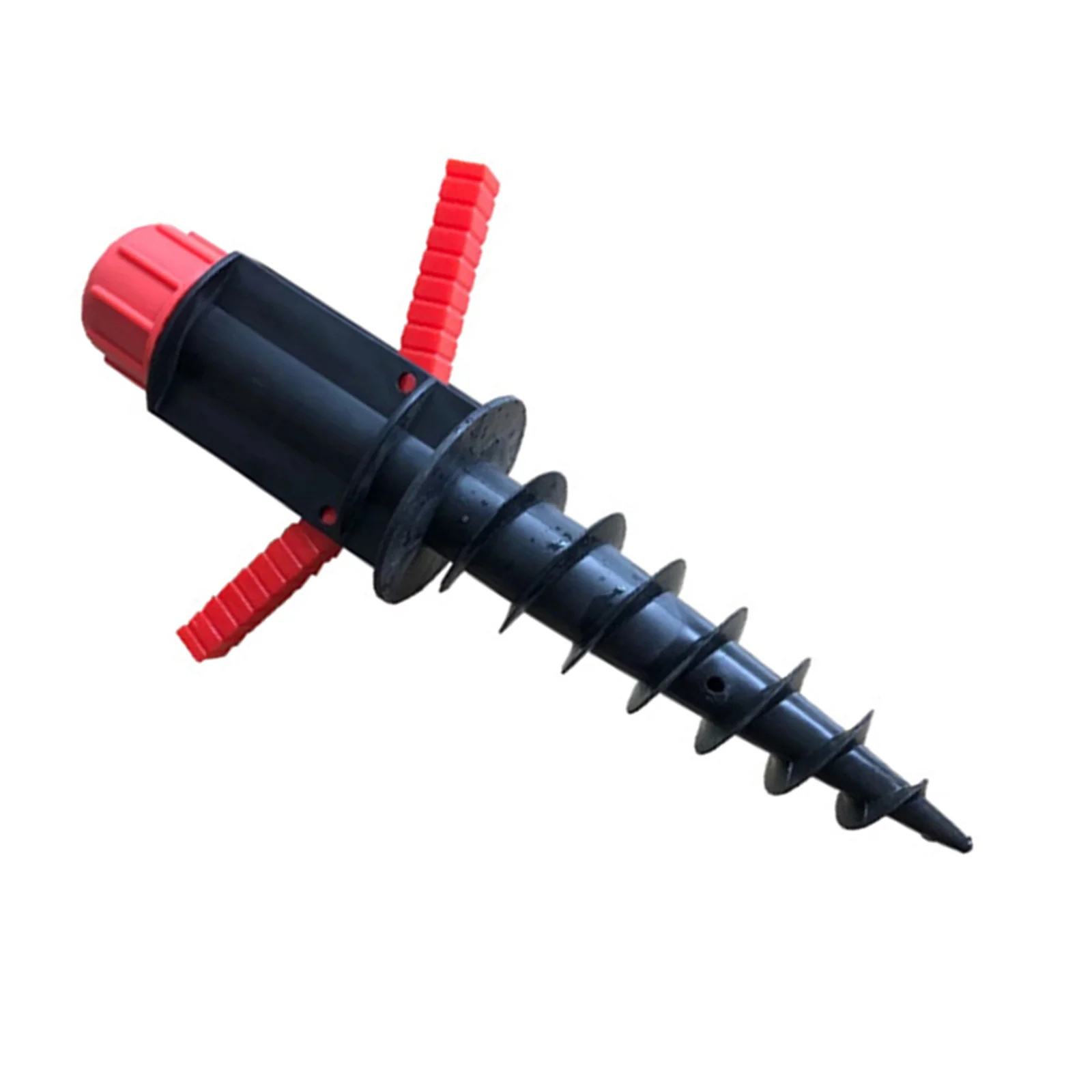 

Beach Umbrella Anchor 32mm Plastic Spiral Sand Grabber for Sun Parasol Sturdy Lightweight Foldable Handle Outdoor Garden