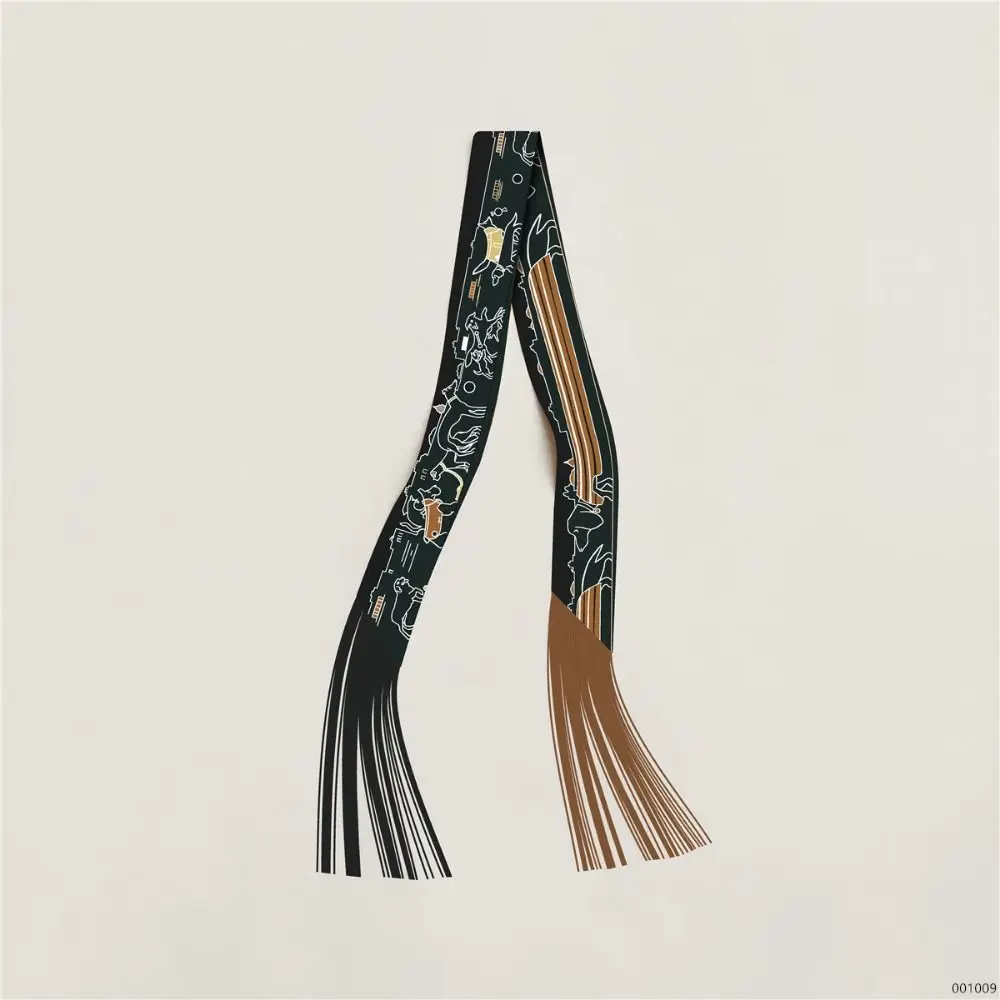Imitation Silk Korean Long Tassel Ribbon DIY Decoration Fashion Accessories Hair Band 5x130cm Binding Bag Handle Ribbon view 2