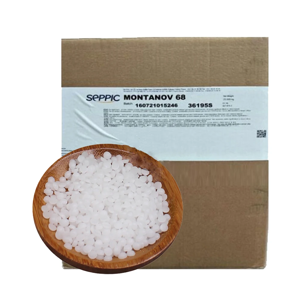 Hot Sell SEPPIC  MONTANOV 68 MB Emulsifier Cetyl Alcohol (And) Cetyl Stearyl Glucoside Cosmetic Emulsifying Wax