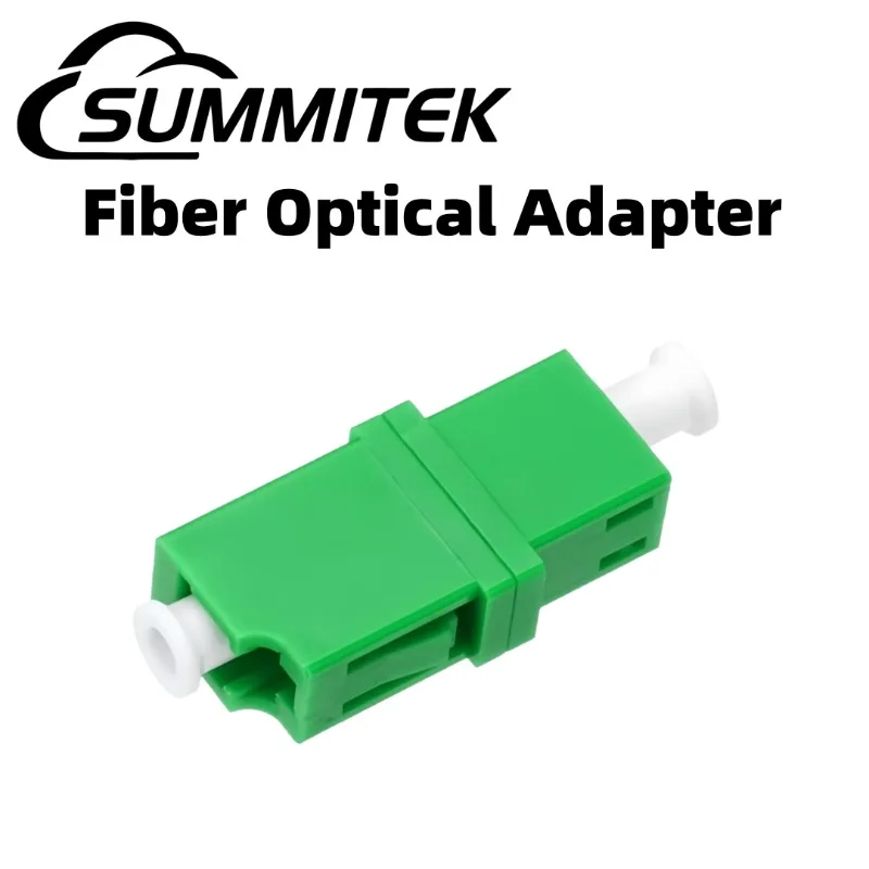 Summitek 100PCS 50PCS Simplex Fiber Optical Couplers LC APC Fiber Optic Adapters No Wing or Wing Bracket Flange Ftth Adapter