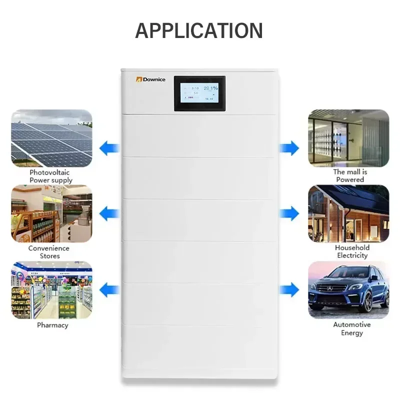 EU-Lager-PV-Batterie Solar-Lithium 200 Ah 10 kWh 20 kWh 15 kW 48 V gestapelter Lifepo4-Lithium-Batterien