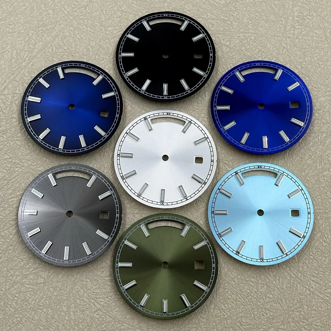 

Dial Accessories Custom nailed green luminous dial diameter 31mm for 8285 movement