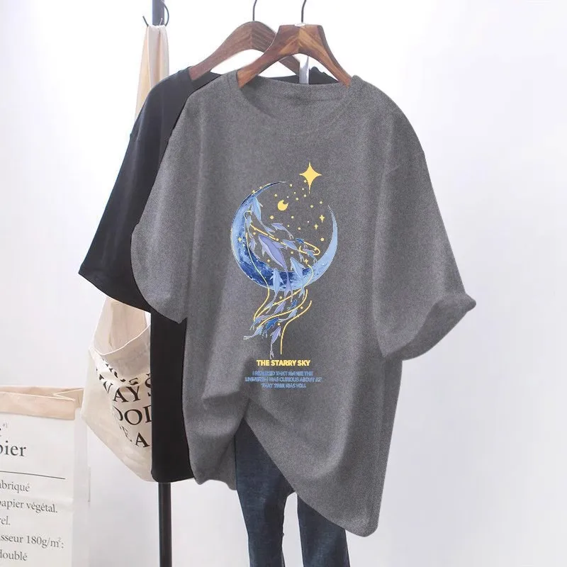 2024 Summer Short Sleeve Whale Print Nursing T-shirt Fashion Maternal Woman Breastfeeding Clothes Lactation Top Tees pregnancy