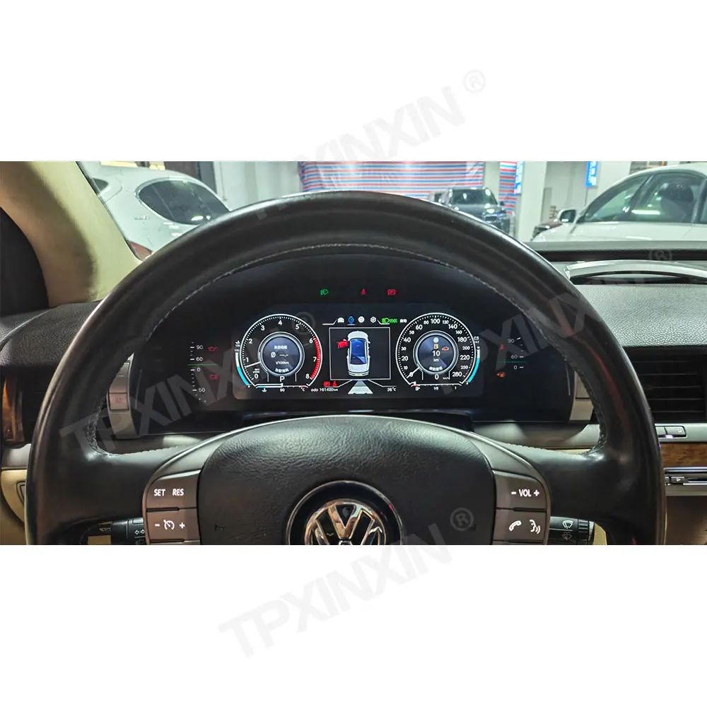 For Volkswagen Phaeton 2004-2015 Car Dashboard Digital Cluster LCD Instrument Panel Virtual Cockpit Dash Head Unit Meter Screen
