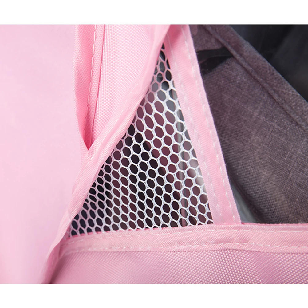 

Baby Stroller Windshield Rain Cover Pink for Most Standard Sized Strollers Waterproof Dustproof Storage