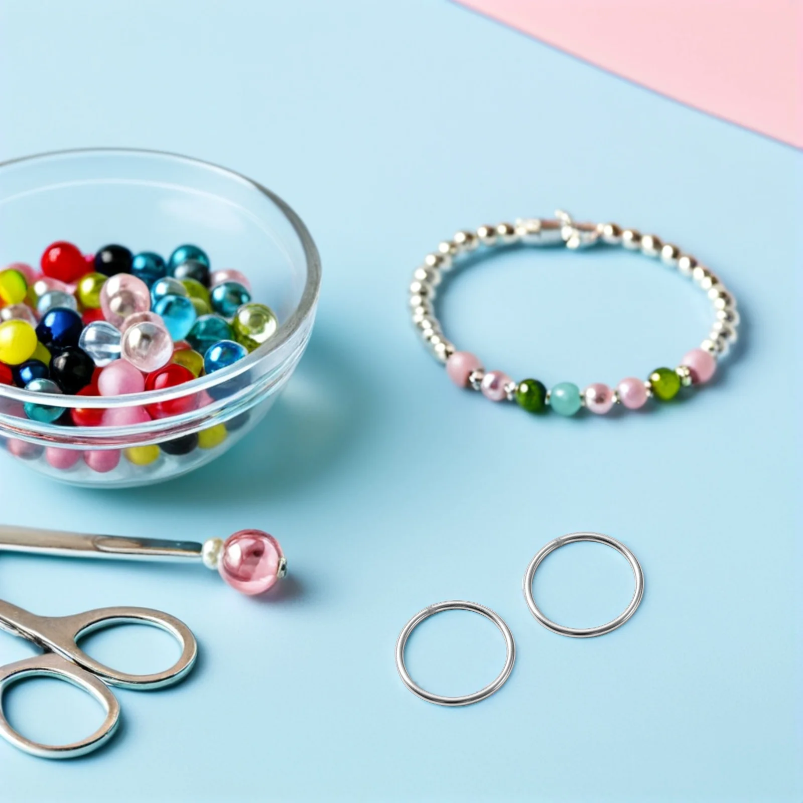 12Pcs Stainless Steel Welded Craft Hoops Rust Resistant Rings for Jewelry Making Marine Hardware Heavy Duty Metal Circles