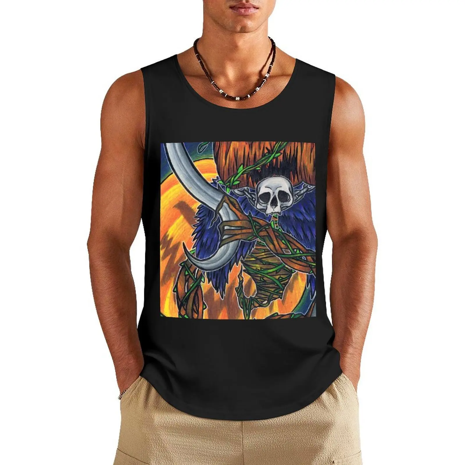 

Pumpking- Terraria Tank Top gym clothes men t shirt Men's gym Gym t-shirt man
