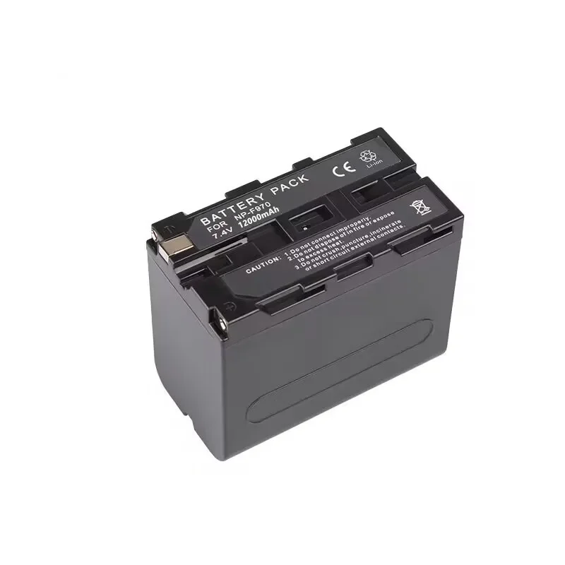 12000mAh NP-F970 NPF-960 is suitable for replacing Sony LED video monitor photography light rechargeable battery