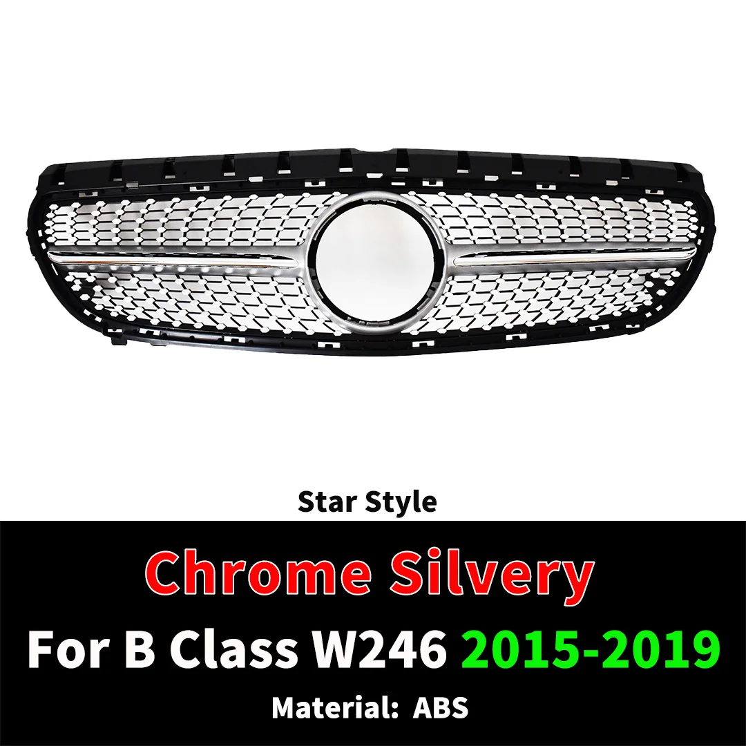 Facelift Voorbumper Grille Racing Grill Tuning Accessoires Voor Mercedes Benz B klasse W246 2012-2019 Bovenste Mesh midden Styling