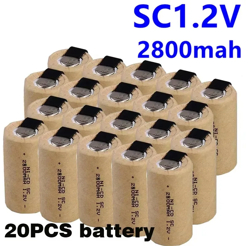 

100% Nueva Batería De Níquel - Cadmio SC 2800mah 1,2v Para Destornilladores Eléctricos, Herramientas Eléctricas, Etc.