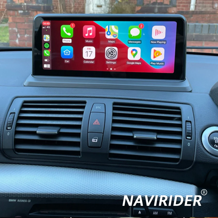 Android 14 Wireless GPS Bluetooth CarPlay Screen For BMW 1 Series E81 E82 E87 E88 2004-2014 Navi 10.25inch Car Multimedia Player