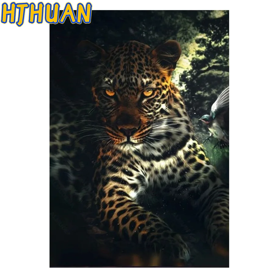 5D Animal Diamond Painting, Tiger Family, Nordic Style, Simple Handmade, Round Diamond, Square Diamond, Home Decoration