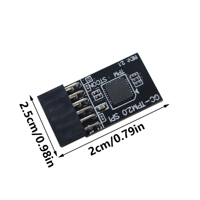 TPM2.0용 보안 모듈 보드(12-1 구성) 보안 컴퓨터용 SPI 연결 지원 PCB 어댑터 보드