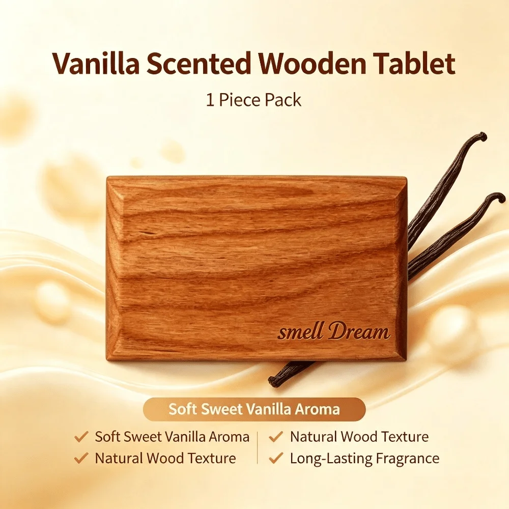 Car Air Freshener Teak Amber Orange Wood Scent Block 3 Pcs Set Long Lasting Warm Fragrance For Car Interior Home Decor view 5