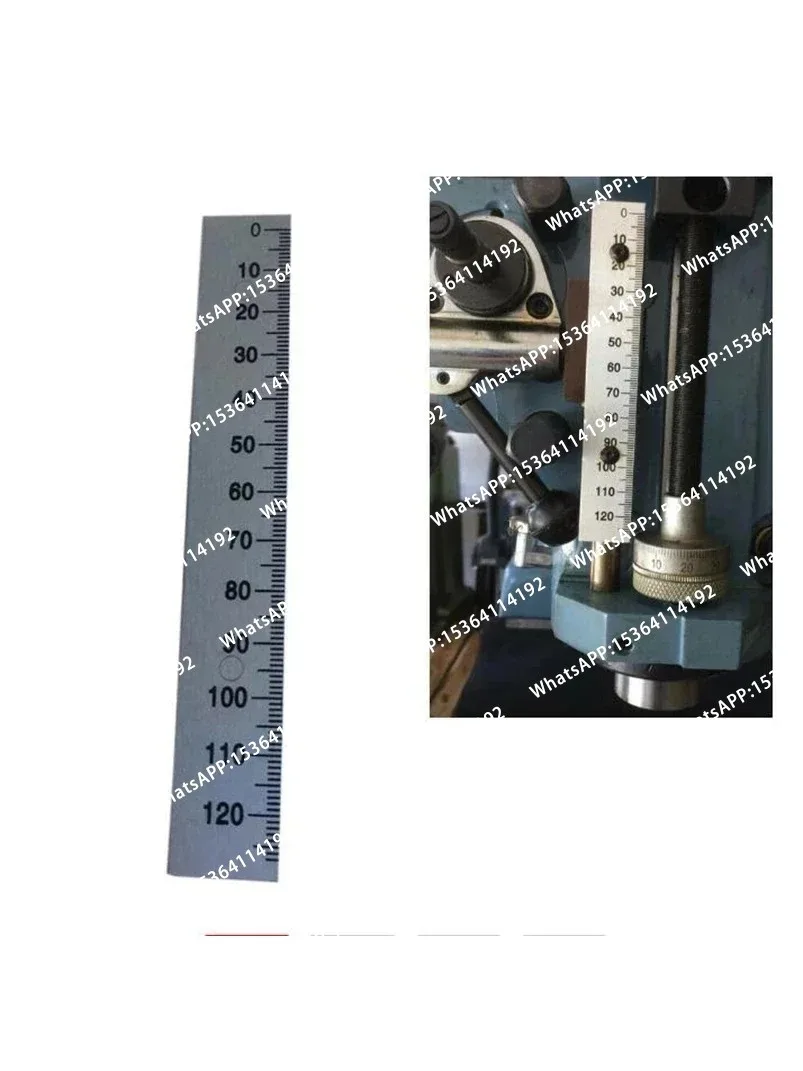 5pcs  Milling Machine 0-120mm Depth Feed Rod Scale Ruler Aluminum B159 CNC Milling Machine Lathe Machine 1 PC New