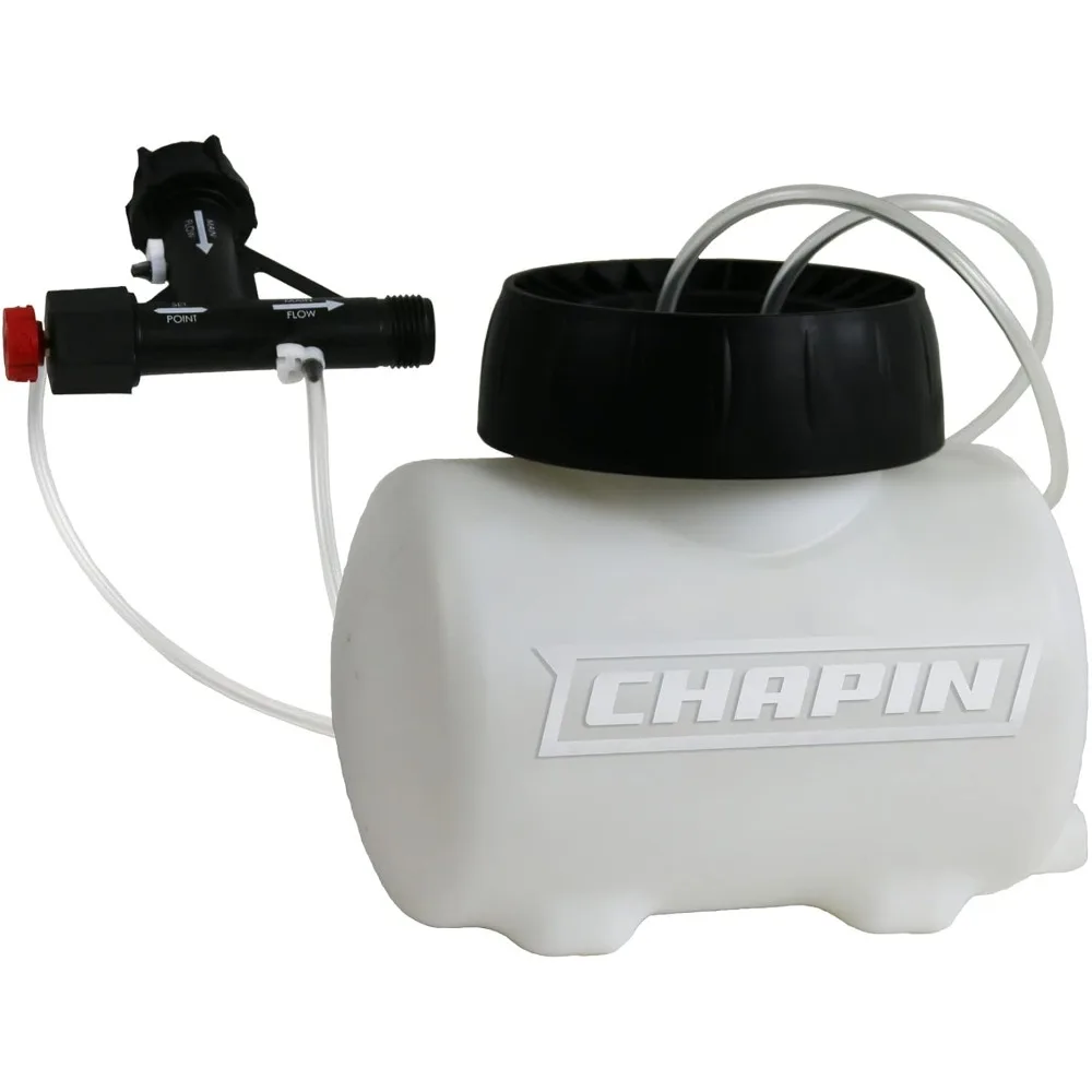 

4720 2-Gallon HydroFeed in-Line Fertilizing Injection System for Sprinklers and Direct Hose Use, 1-Pack, Translucent White