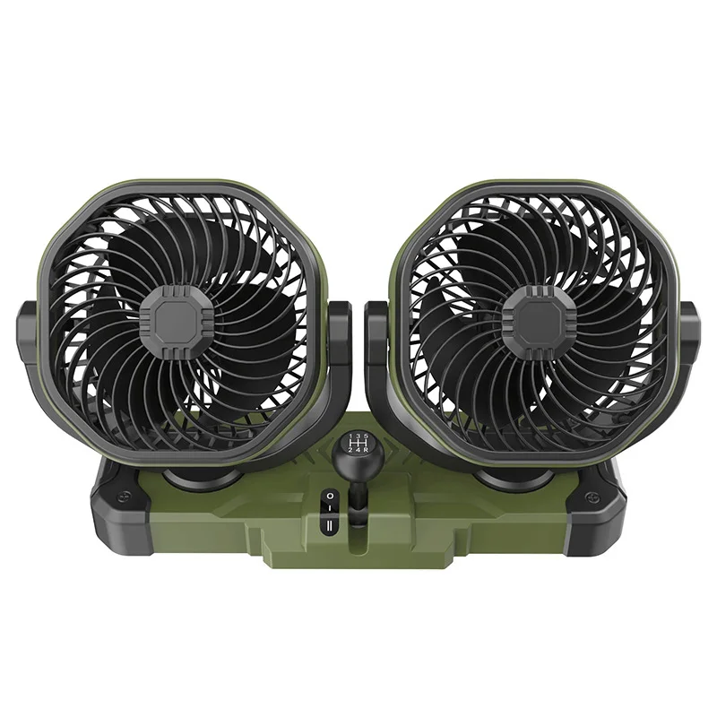 

5V USB 12V 24V Dual Car Fan 360° Rotate Dashboard Cooling Fan for Van Truck SUV RV F6603 Upgraded Custom Design