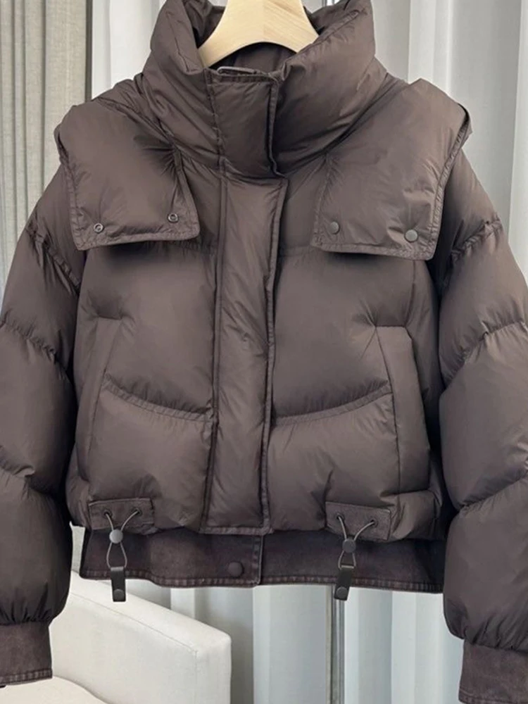 

Korean Sle Thiened Cotton Jaet ort Outerwear Women's Winter New Arrival High Level Warm Retro Small Size Cotton Coat