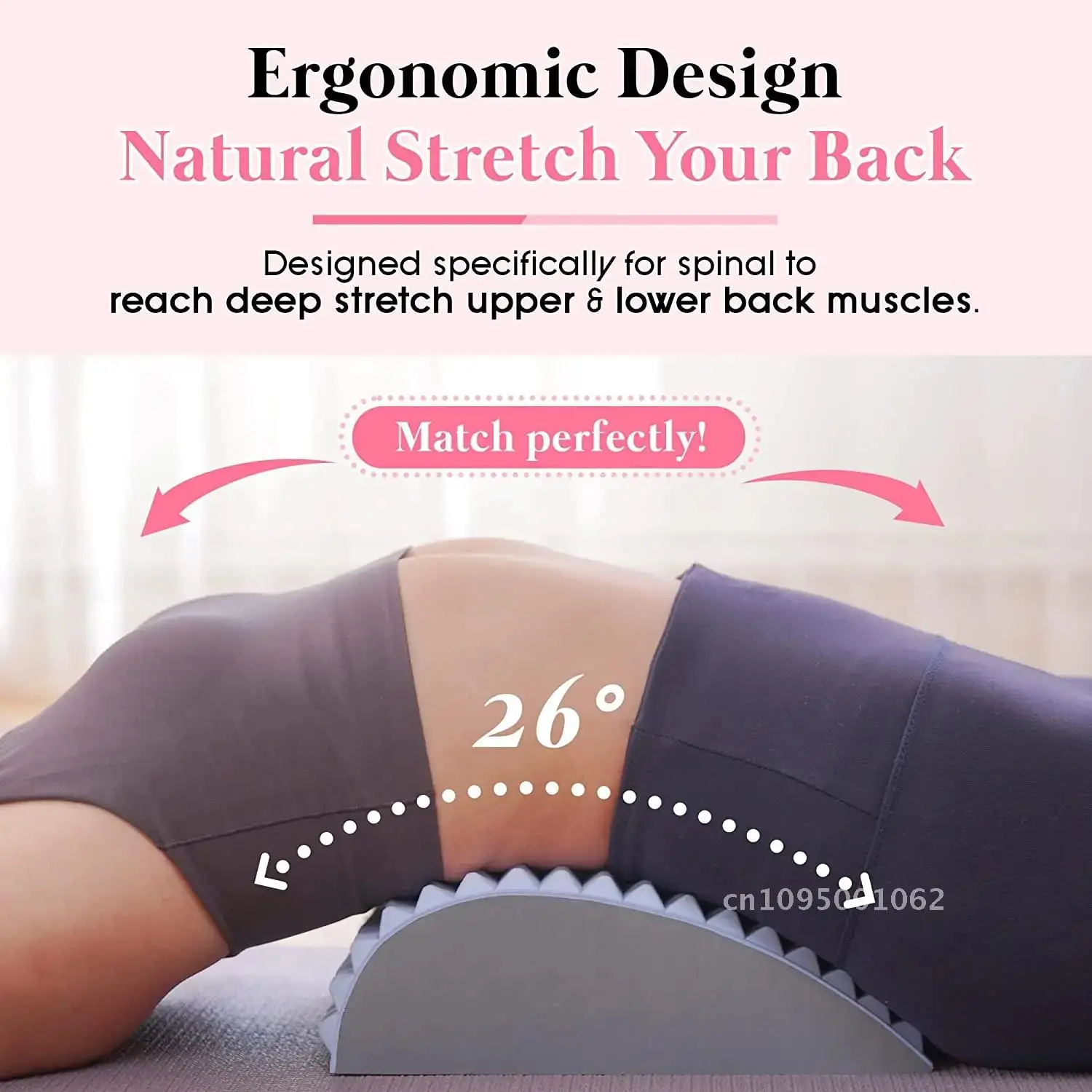 Back Stretcher Pillow Neck Lumbar Support Massager for Neck Herniated Back Disc Pain Massage Sciatica Relaxation Relief Waist