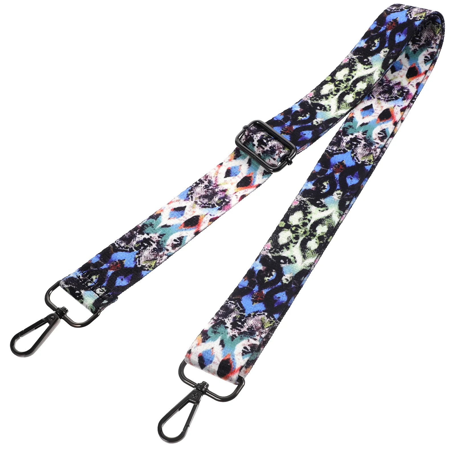 Colorful Webbing Hooks Crossbody Handbag Strap Straps Replacement Adjustable Guitar for Polyester Purse