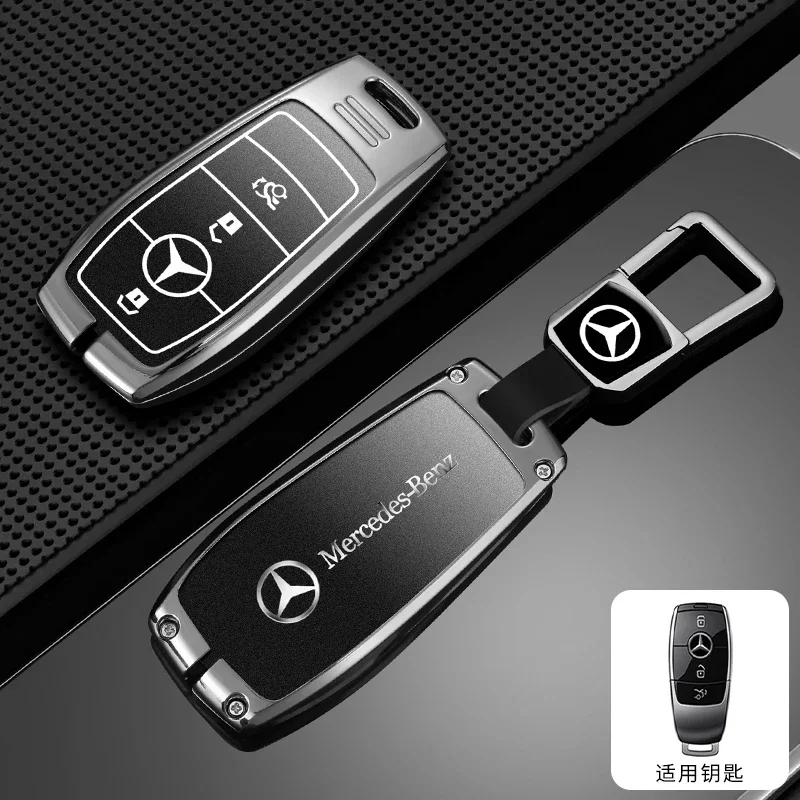 Zinc Alloy Car Remote Key Case Cover Shell For Mercedes Benz AMG A C E S G Class GLC CLE CLA GLB GLS W177 W205 W213 W222 X167