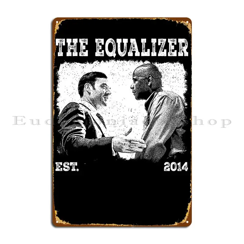 Retro Equalizer Metal Signs Cinema Living Room Designer Mural Mural Tin Sign Poster