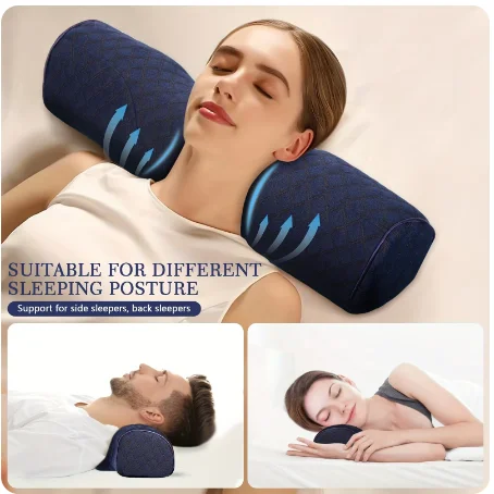 Orthopedic Neck Pillow: Superior Cervical Support Soft Memory Foam, Breathable Washable, Ideal for Every Sleeper