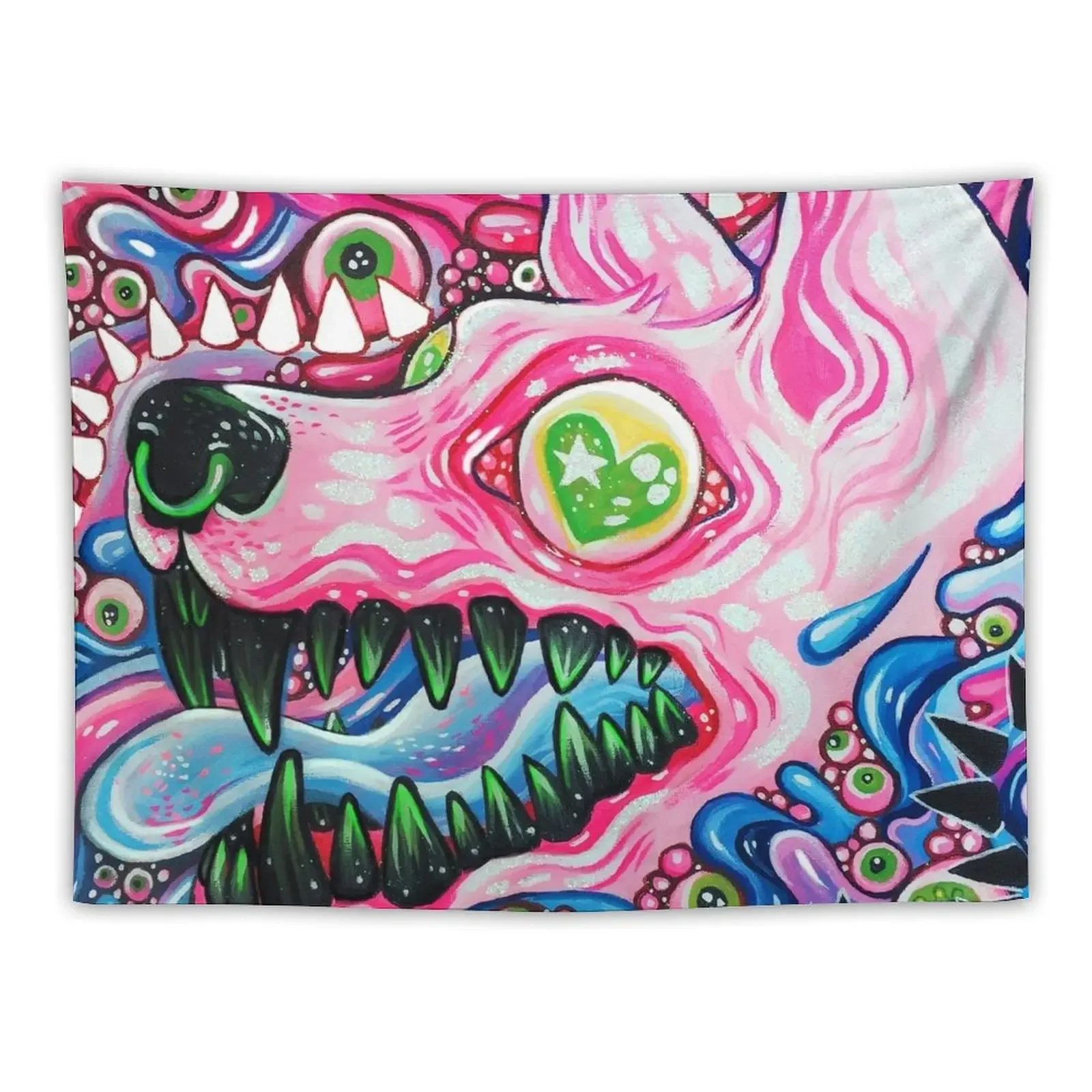 

Mini Glitterwolf Tapestry Carpet Wall Things To Decorate The Room Room Decor For Girls Tapestry