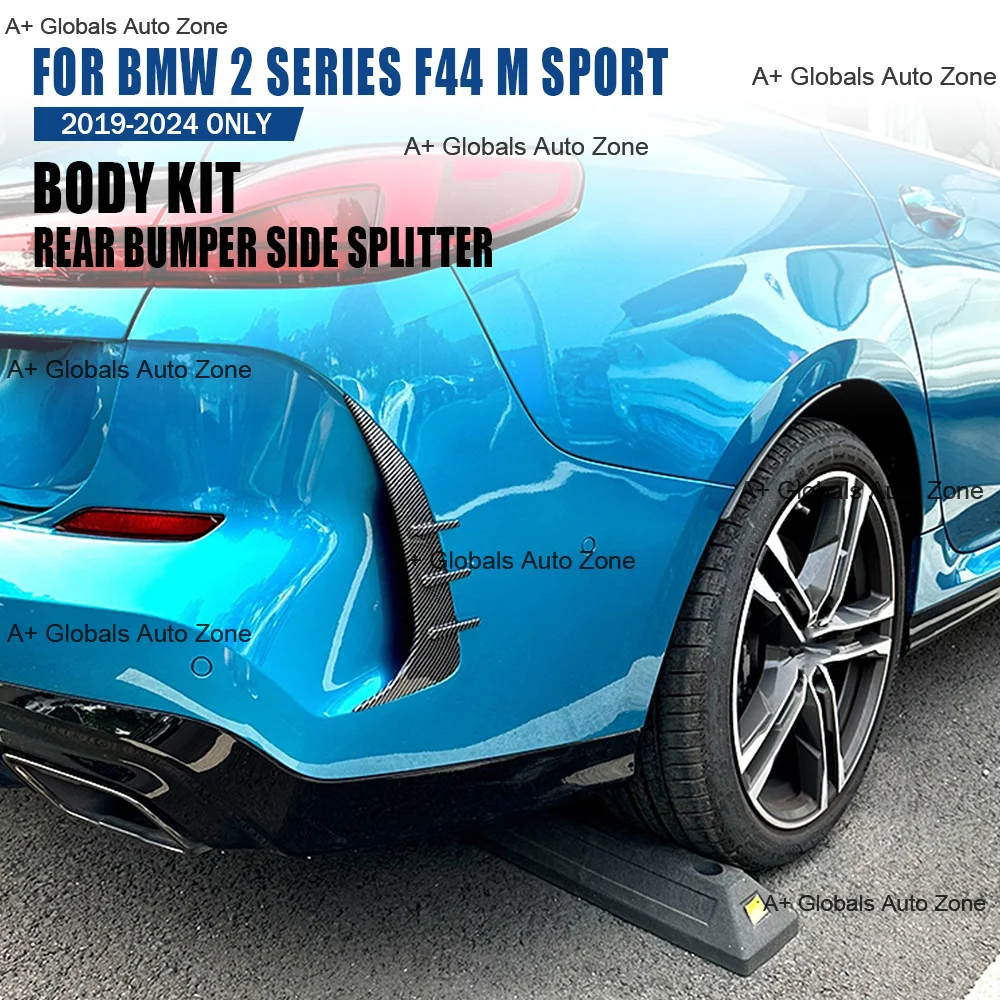 MP Style Rear Bumper Side Vent Spoiler Canard For BMW 2 Series F44 M Sport 19-24 Rear Bumper Splitter Canard Body Kit Wind Knife