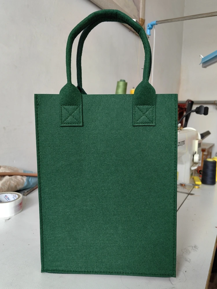 

New Large Capaci Eco-Friendly Felt Handbag Women's Handbag File Bag A4 Paper Archive Bag Multifunctional High-End Tote Bag