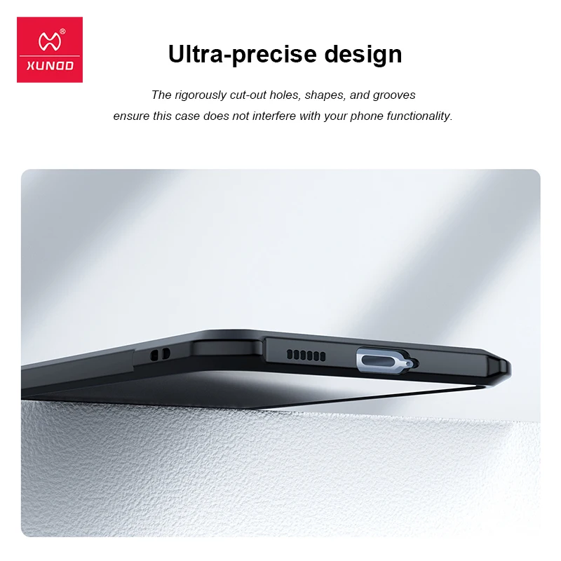 Xundd Phone Case For Samsung S21 Ultra Case Camera And Screen Protection Anti-Fingerprint Transparent Back Cover