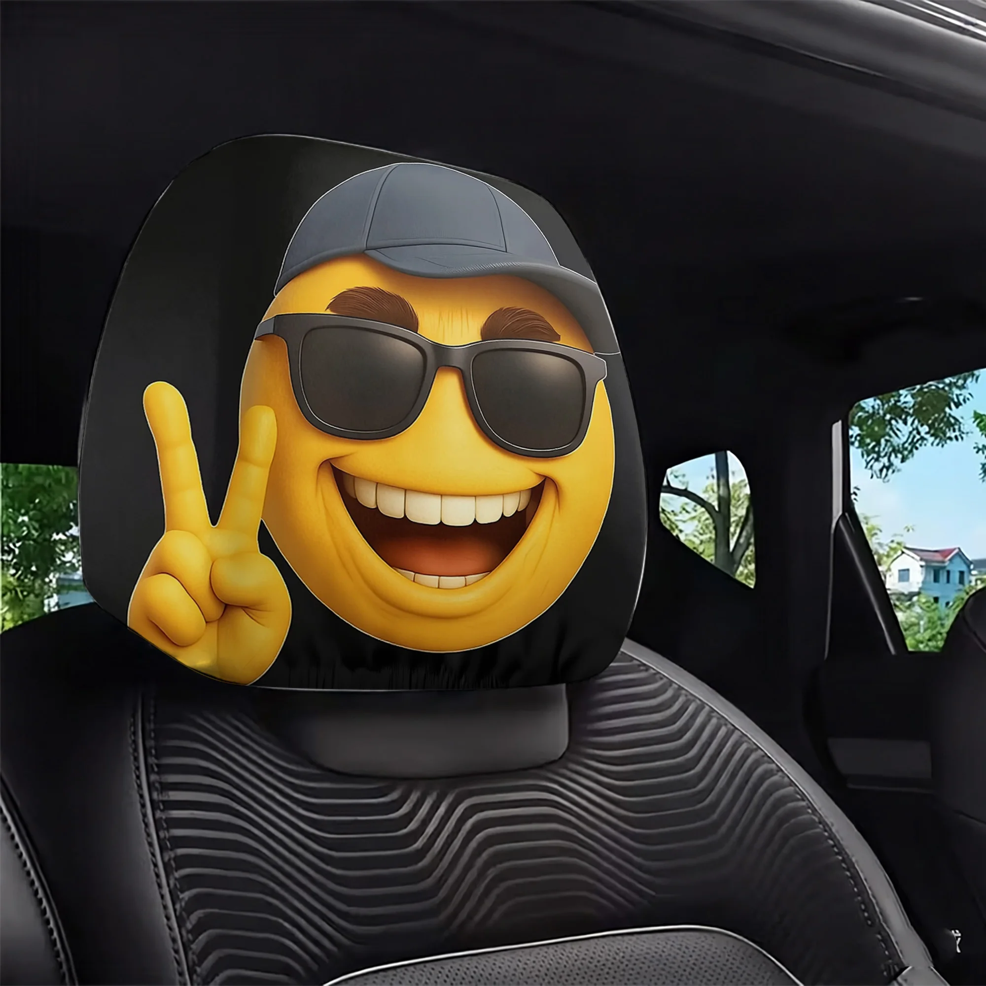 قطعتان من أغطية مساند الرأس لل - مراجعة Interior Design Emoji وسعره