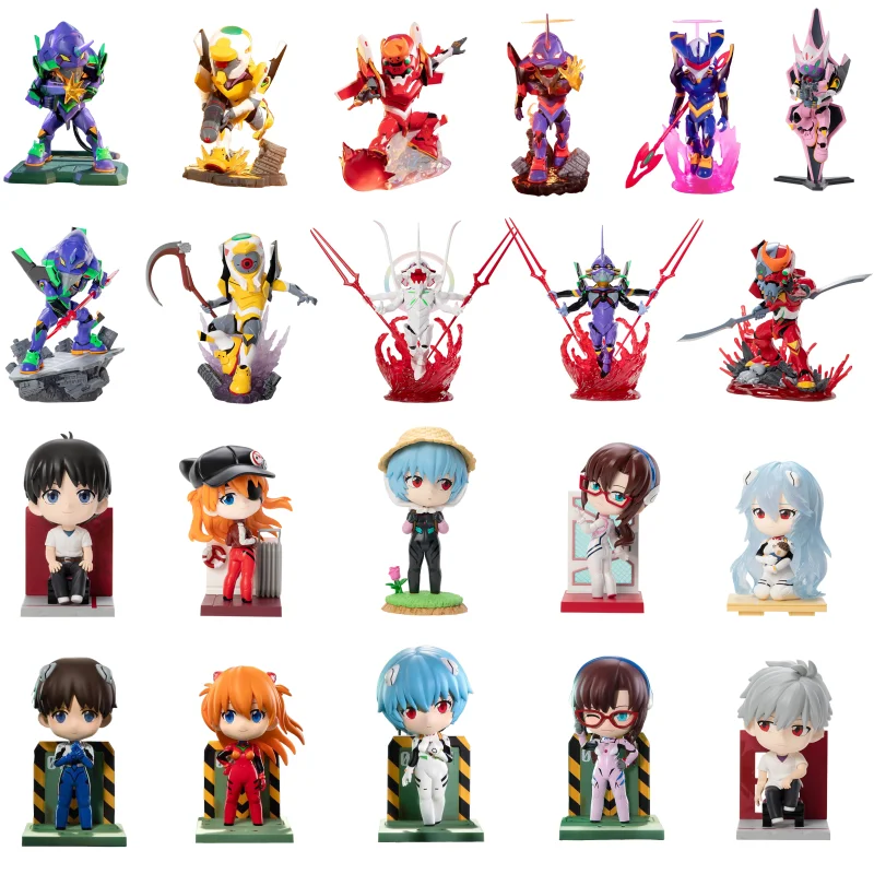 Original Neon Genesis Evangelion Complete The Plan Series Blind Box Anime Action Figures EVA-01 Collect Model Ornaments Toy Gift