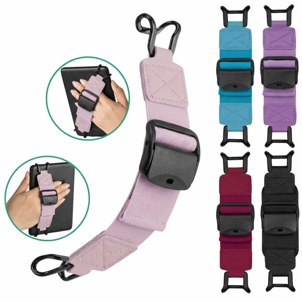 PU Leather Secure Hand Strap High Elastic Versatile Finger Grip Strap Anti Drop Portable Fixed Belt for 6-12