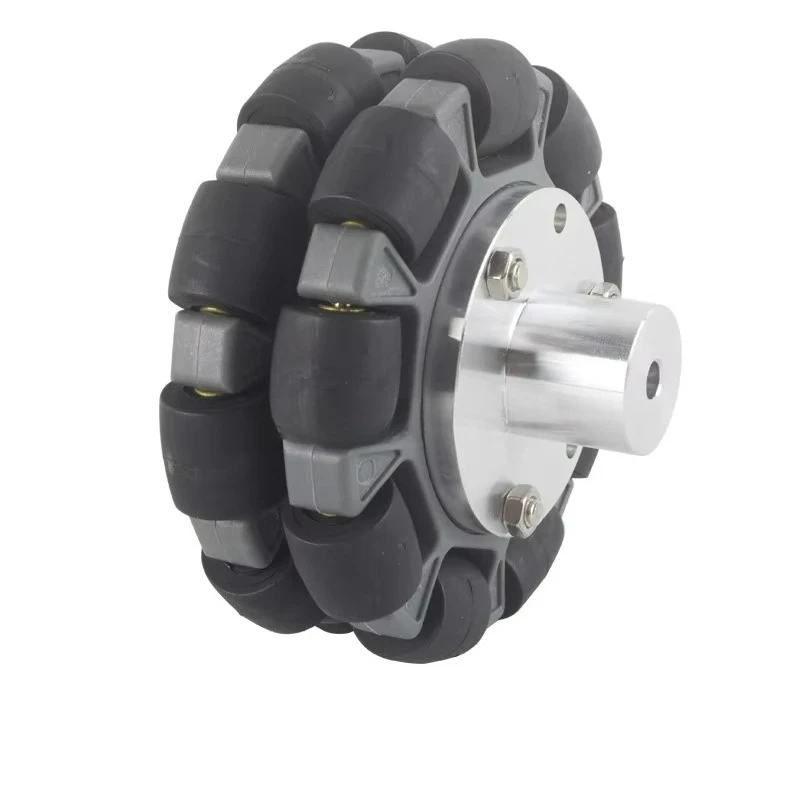 5/20Kg Load 1/2/4pcs Wheel 58/100mm Nylon Omni Wheels Rubber Roller Omni Robot for Robot Car ROS Platform Omnidirectional Motion