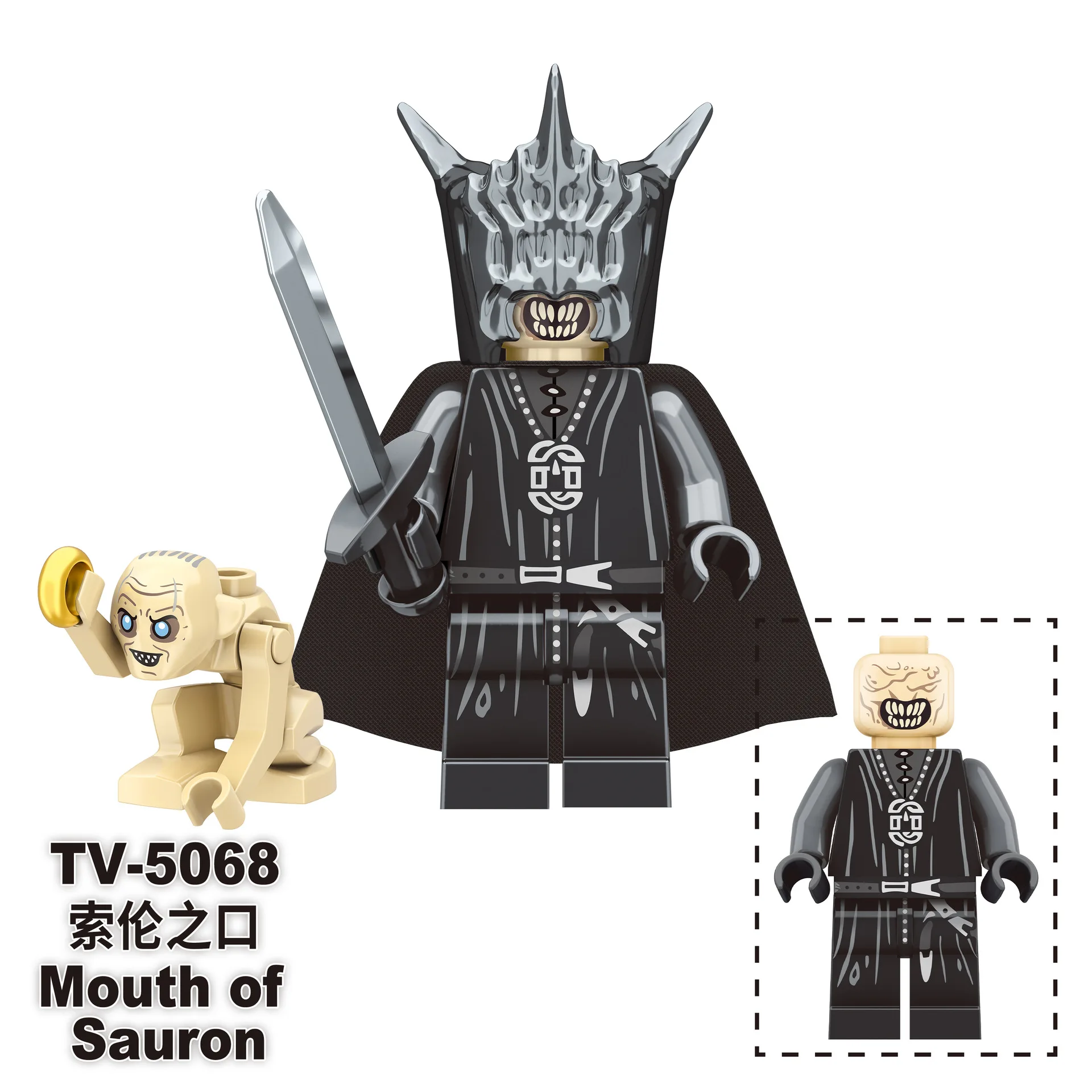 Herr der Ringe TV6409 Mini-Actionfiguren - Elfen Ork-Armee Zwerg Rohan Bausteine Montage-Spielzeug für Kinder Geburtstagsgeschenk