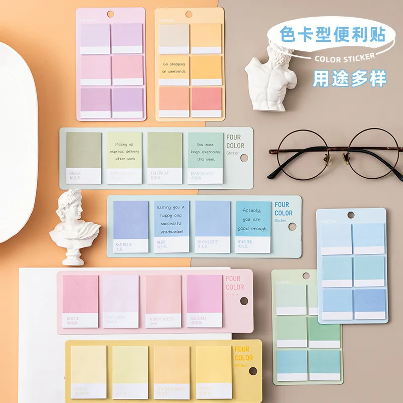 120sheets Color Card Type Post-it Note Color Index Sticker Ins Wind Categorization Label Stickern Times Sticker Bookmark Sticker