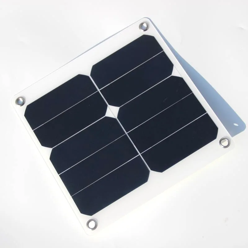 

Lightweight Portable 15W 5V Solar Cell Charger Sunpowr Solar Panel Charger for Outdoor Hiking Camping 2PCS