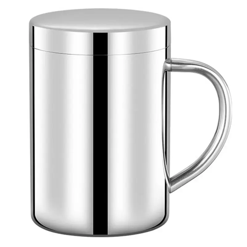 

ABKS-термальный стакан 400 мл, кофейная кружка из нержавеющей стали, двухслойная чашка с защитой от ожогов, портативный контейнер для напитков для чая, пива, сока