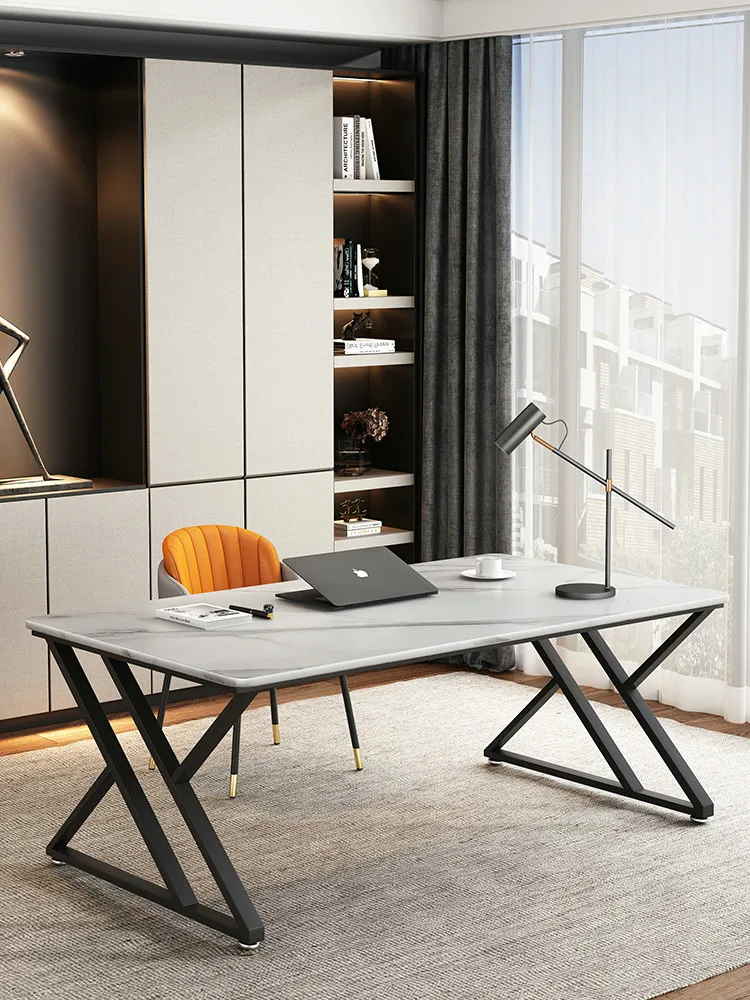 Light luxury slate computer desktop desk bedroom home student small apartment modern simple office