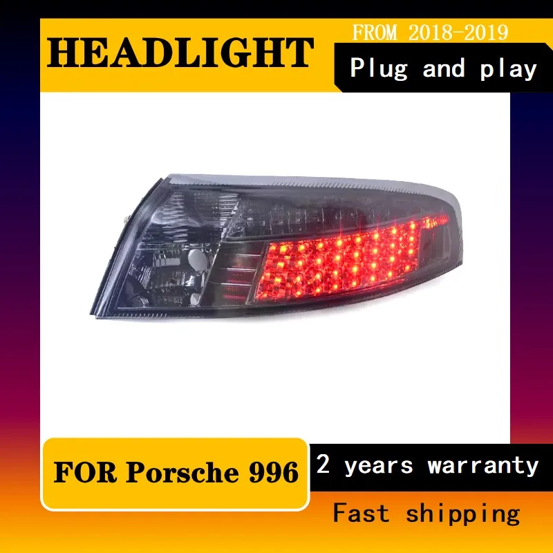 Car Styling for Porsche 996 Rear Lights Upgrade 1997-2004 911 Tail Lights Rear DRL Fog Brake Reversing Turn Signal