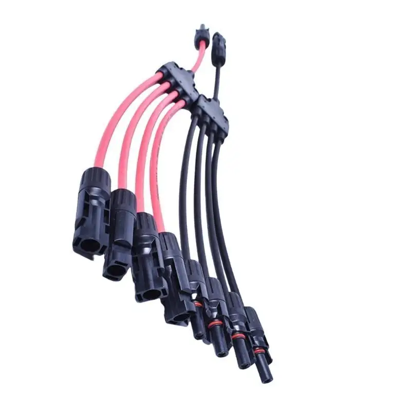 652F تمديد الطاقة الشمسية Y فرع موصلات 10AWG كابل حلول الطاقة الشمسية 280 مللي متر طول لتكامل لوحة بسيطة #3