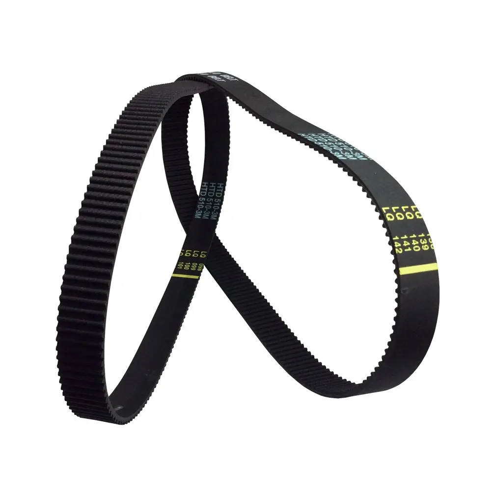 

HTD 3M Synchronous Belt Length 510 mm Teeth 170 Width 6mm Arc Teeth Belt 2Pcs/Pack