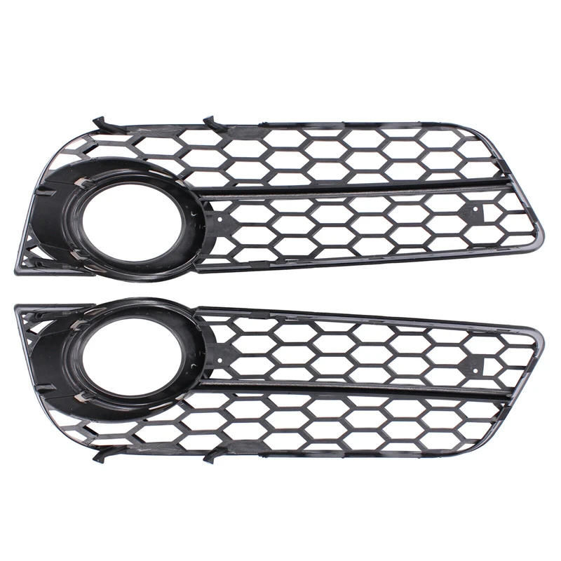 2 Stücke Auto Nebelscheinwerfer Abdeckung Wabengitter Nebelscheinwerfer Grille Grill für Audi A5 B8 Coupe/sportback 2008 2009 2010 2011 – Detail 2