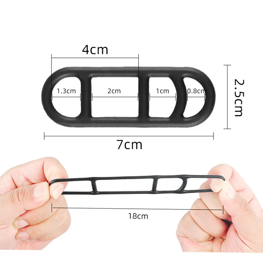 Ciclismo luz titular guiador da bicicleta silicone elástico cintas bandagem da bicicleta farol traseiro lâmpada de montagem banda borracha