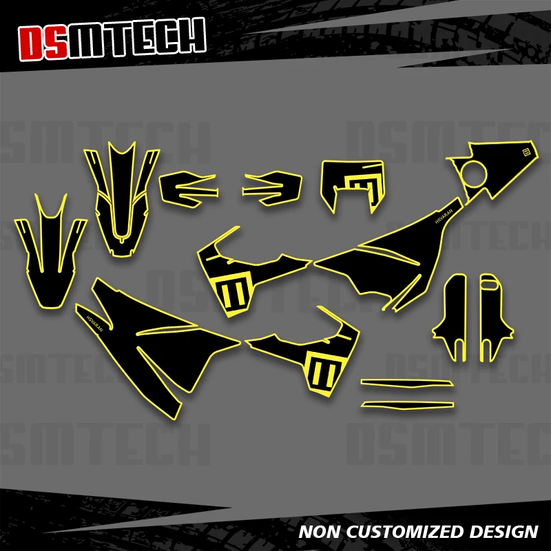 

DSMTECH для HUSQVARNA 701 Supermoto 2016-2018 2019 2020 2021 2022, графические наклейки, наклейки для мотоцикла, фон, индивидуальный номер