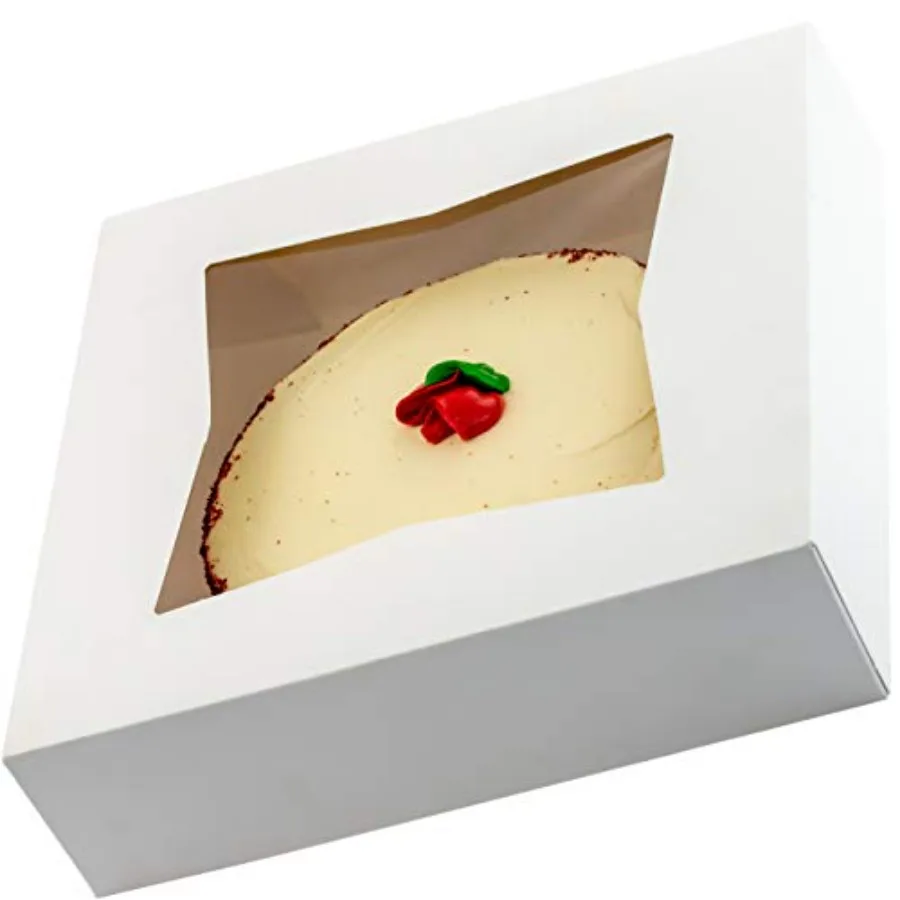 Gourmet 10in Wite ery 1 paquete/unidad. Exhibidores para Pasteles, Tartas, Cupcakes y Repostería. Transporte con un Portador Resistente. Dar