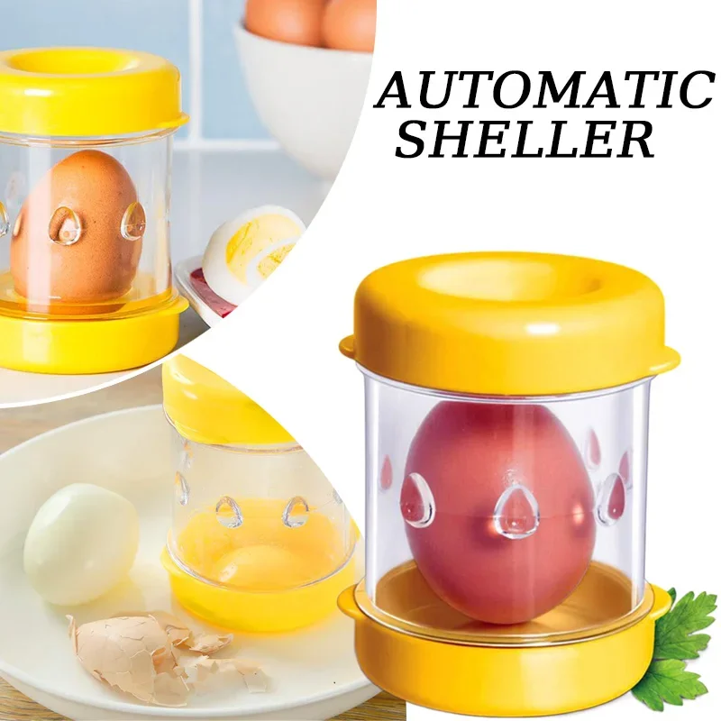 Hand-cranked Automatic Egg Sheller 1pc New Household Shell Peeling Machine Egg Opener Tool Fully Automatic Small Tool VIE LENTE