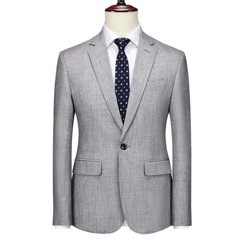 Fashion New Men's Boutique Business Slim Fit Suit Jacket High-quality Single Breasted Casual Dress Formal Jacket Blazer 6XL-M